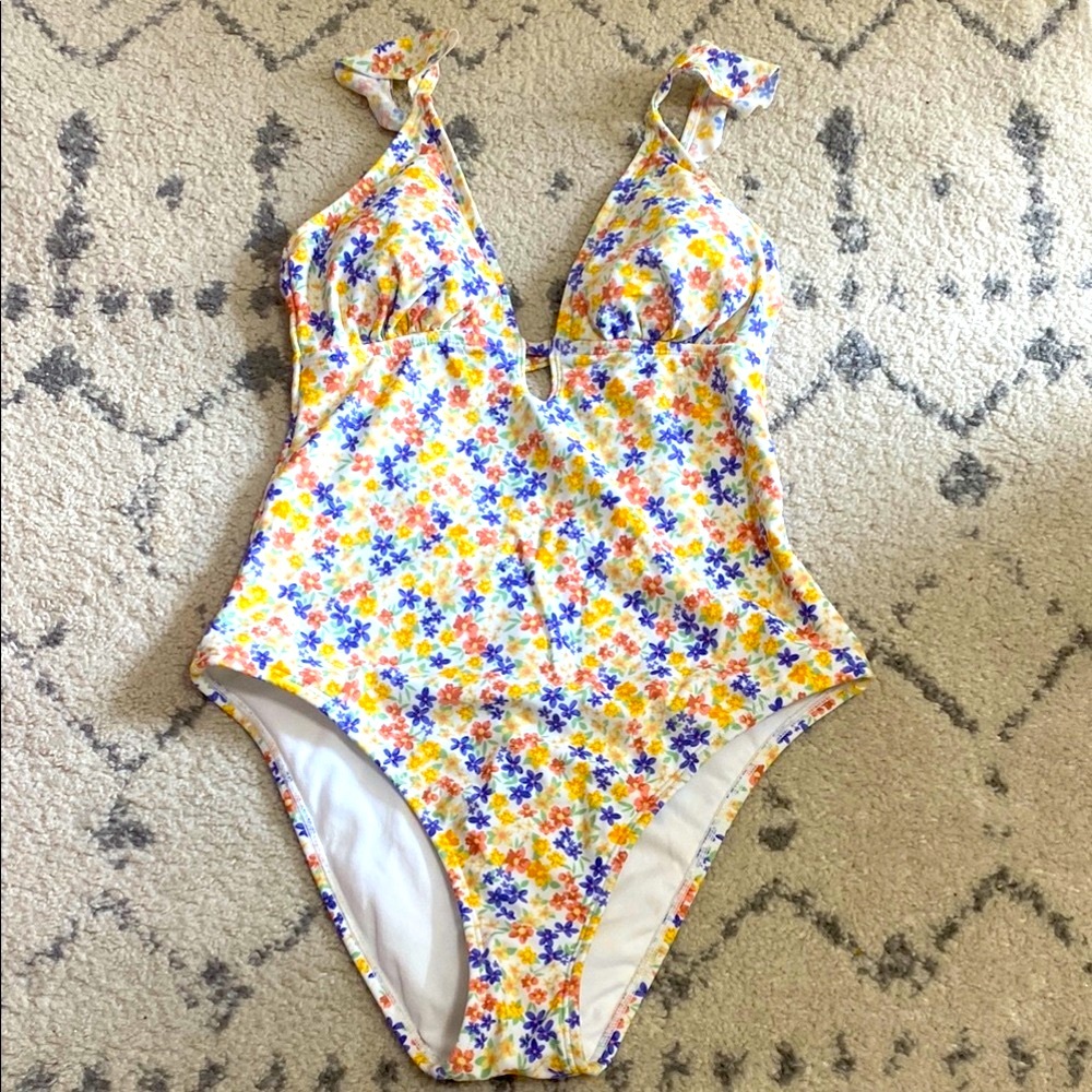 Shade & Shore Floral One-Piece Swimsuit